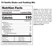 70 Plus Vanilla Shake & Pudding Mix