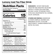 Lemony Iced Tea Fiber Drink